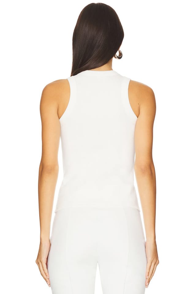revolve Distressed Crystal Ribbed Knit Tank Top - 3