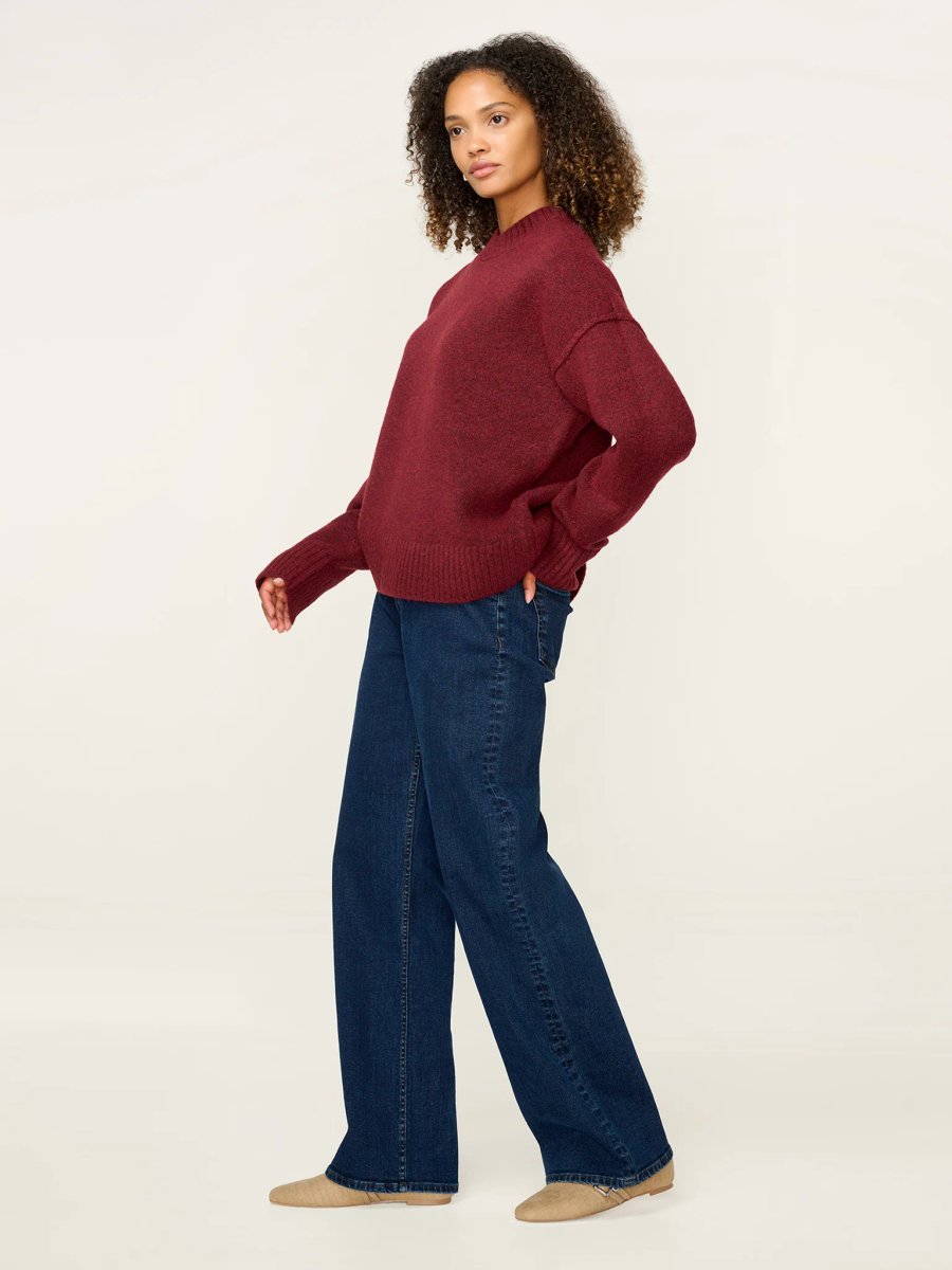 OMNES Clementine Jumper in Burgundy - 2