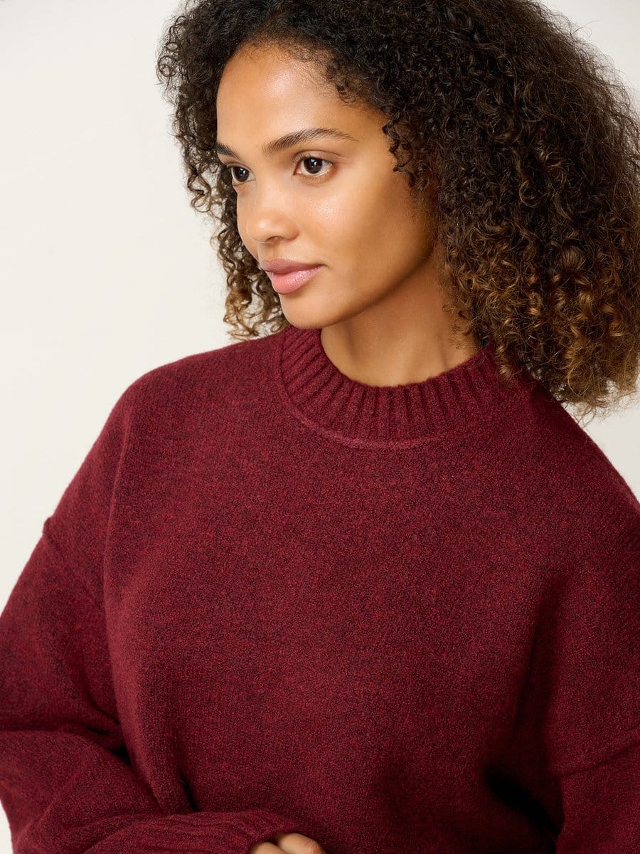 OMNES Clementine Jumper in Burgundy - 4