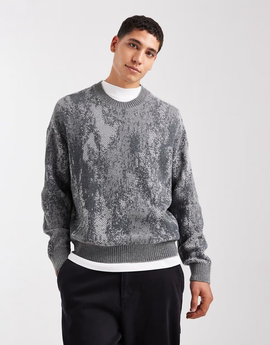 ASOS Hollister soft knit vintage jumper in green gradient