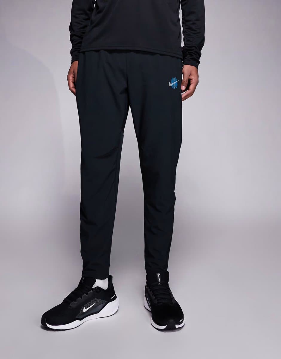 ASOS Nike Running Stride Dri-FIT woven trousers in black