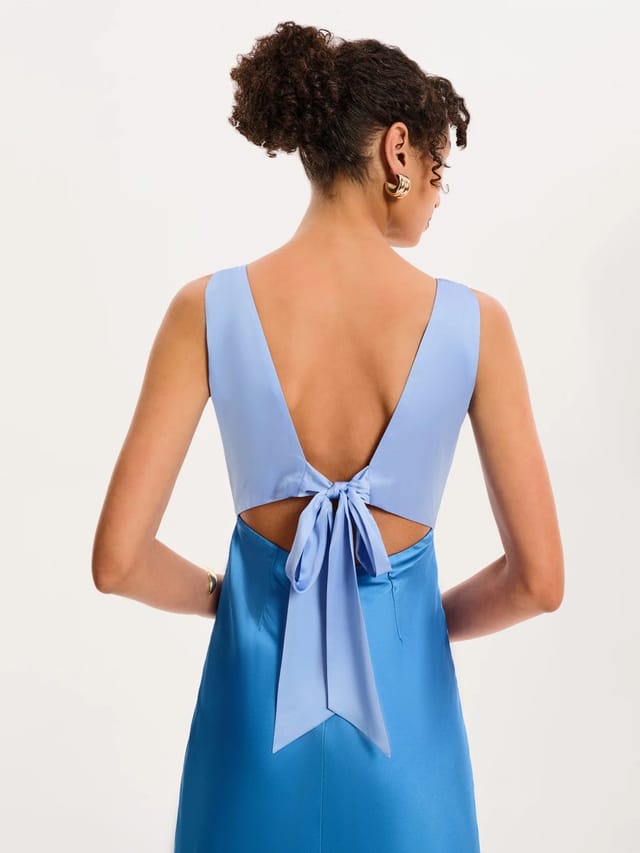 OMNES Maggy Dress in Blue - 2