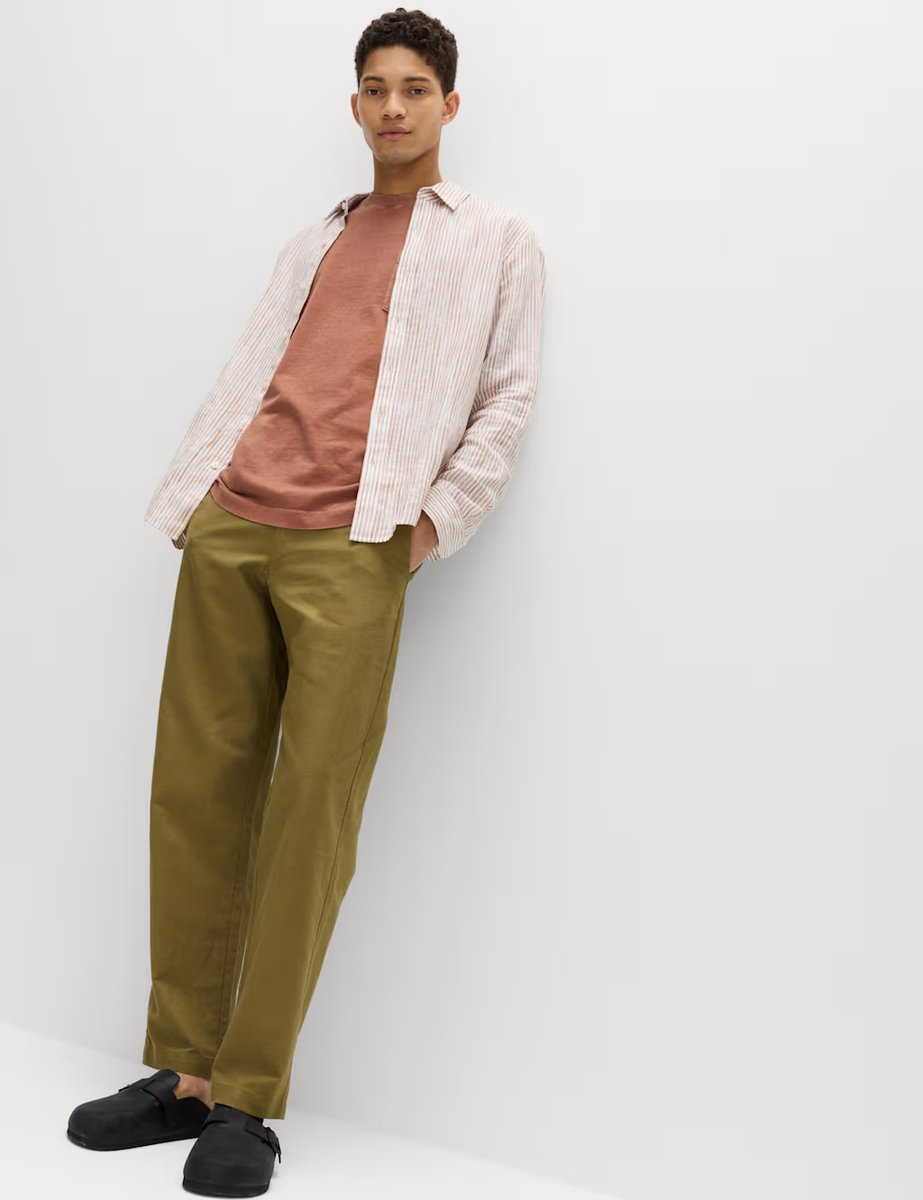 Marks & Spencer M&S Relaxed Pure Cotton Garment Dyed T-Shirt Rust - 2