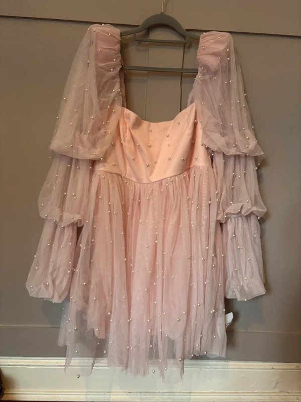 ASOS ASOS Curve Luxe Dress pink with pearls - 3