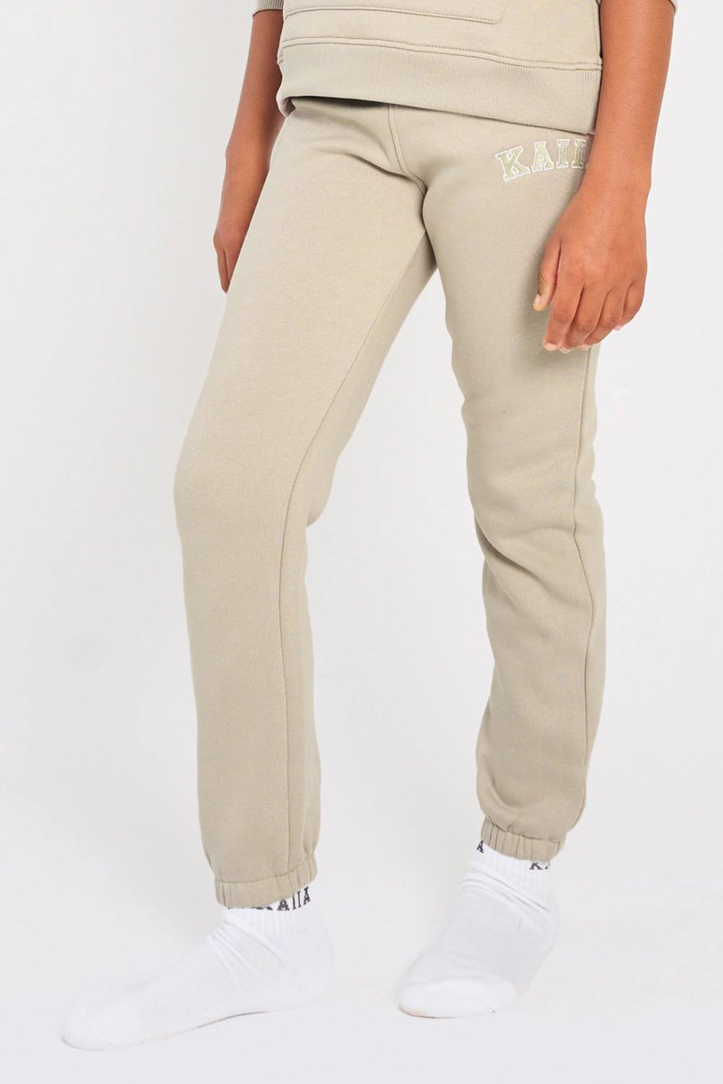 Kaiia Kaiia Kids Cuffed Joggers Stone - 2