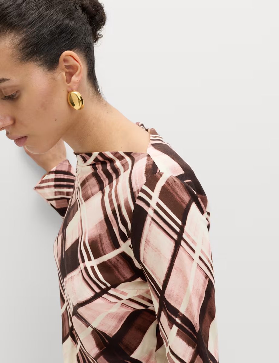 Marks & Spencer M&S Checked Mini Slip Dress Black Mix - 3