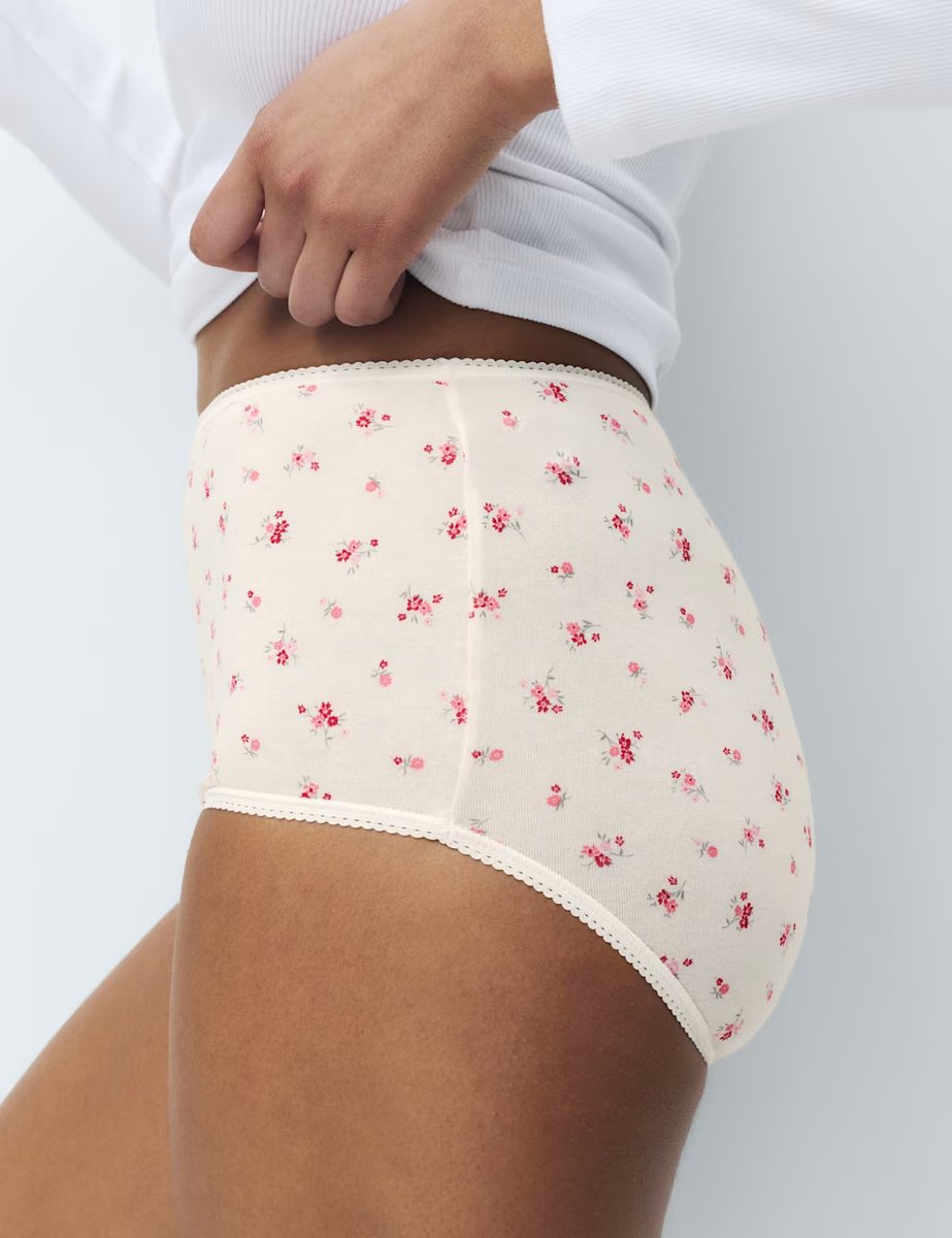 Marks & Spencer M&S 5pk Cotton Lycra™ Full Briefs Pink Mix - 2