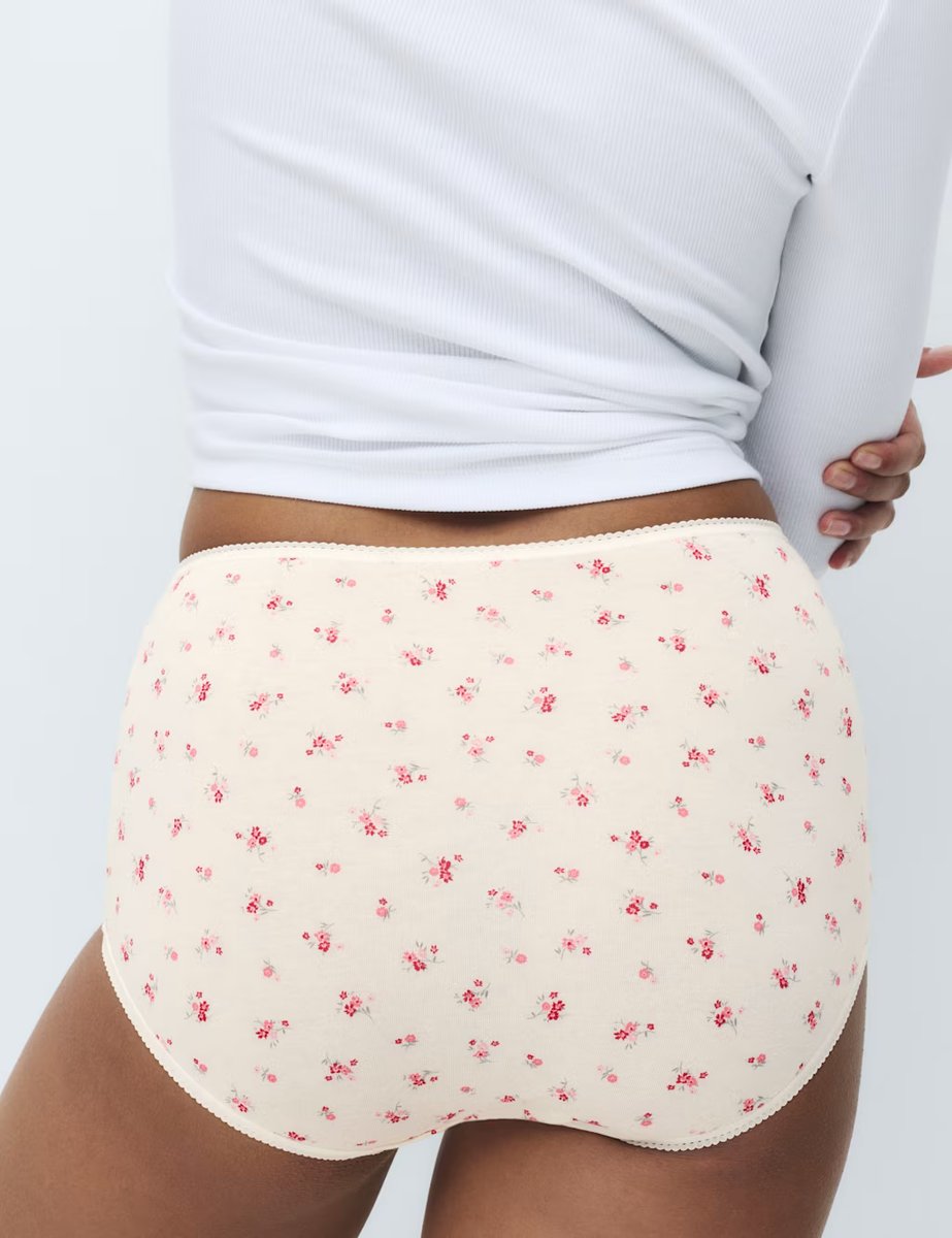 Marks & Spencer M&S 5pk Cotton Lycra™ Full Briefs Pink Mix - 3