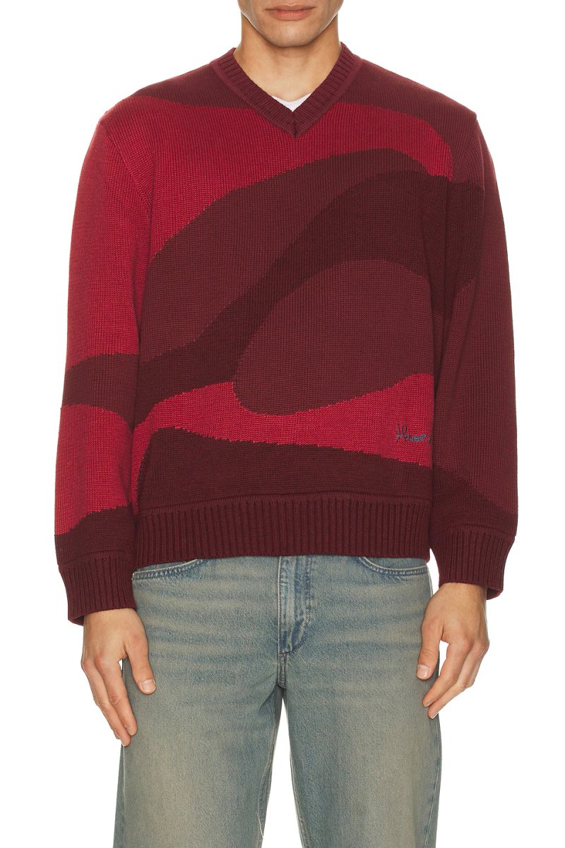 revolve The Red Landscape Oversized V-Neck Sweater - 4
