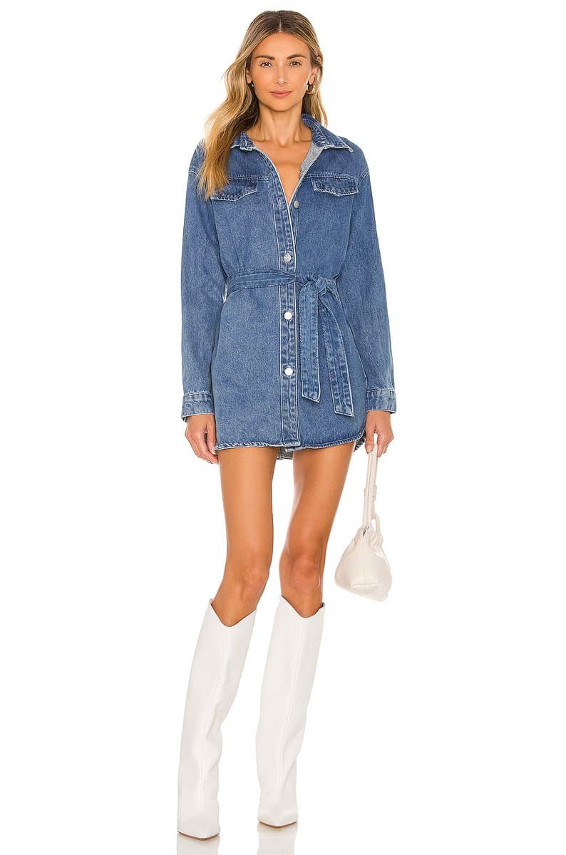 revolve Kelsie Denim Dress