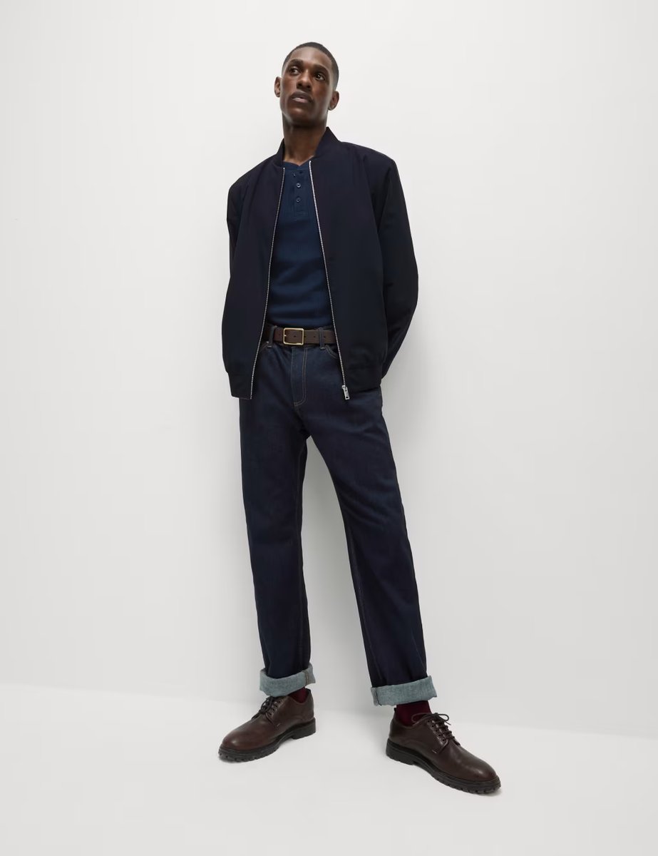 Marks & Spencer M&S Bomber Jacket with Stormwear™ Navy - 2