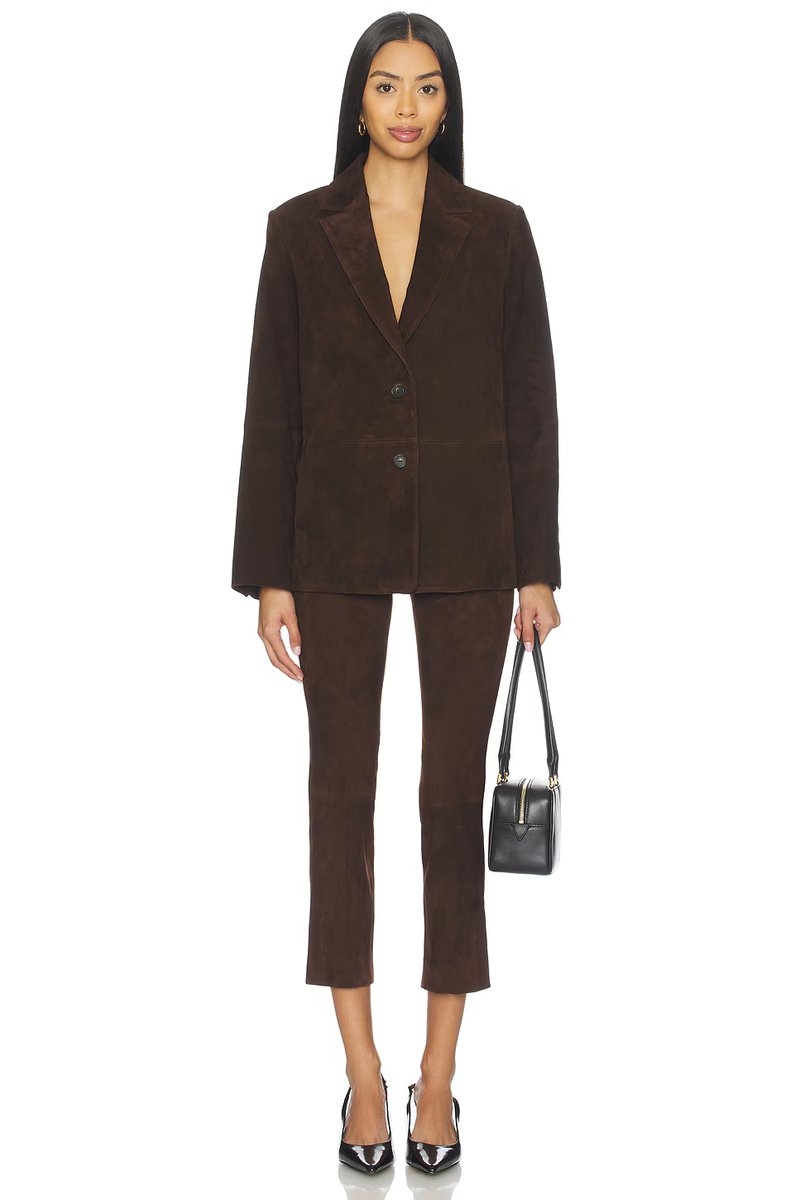 revolve Suede Blazer - 4