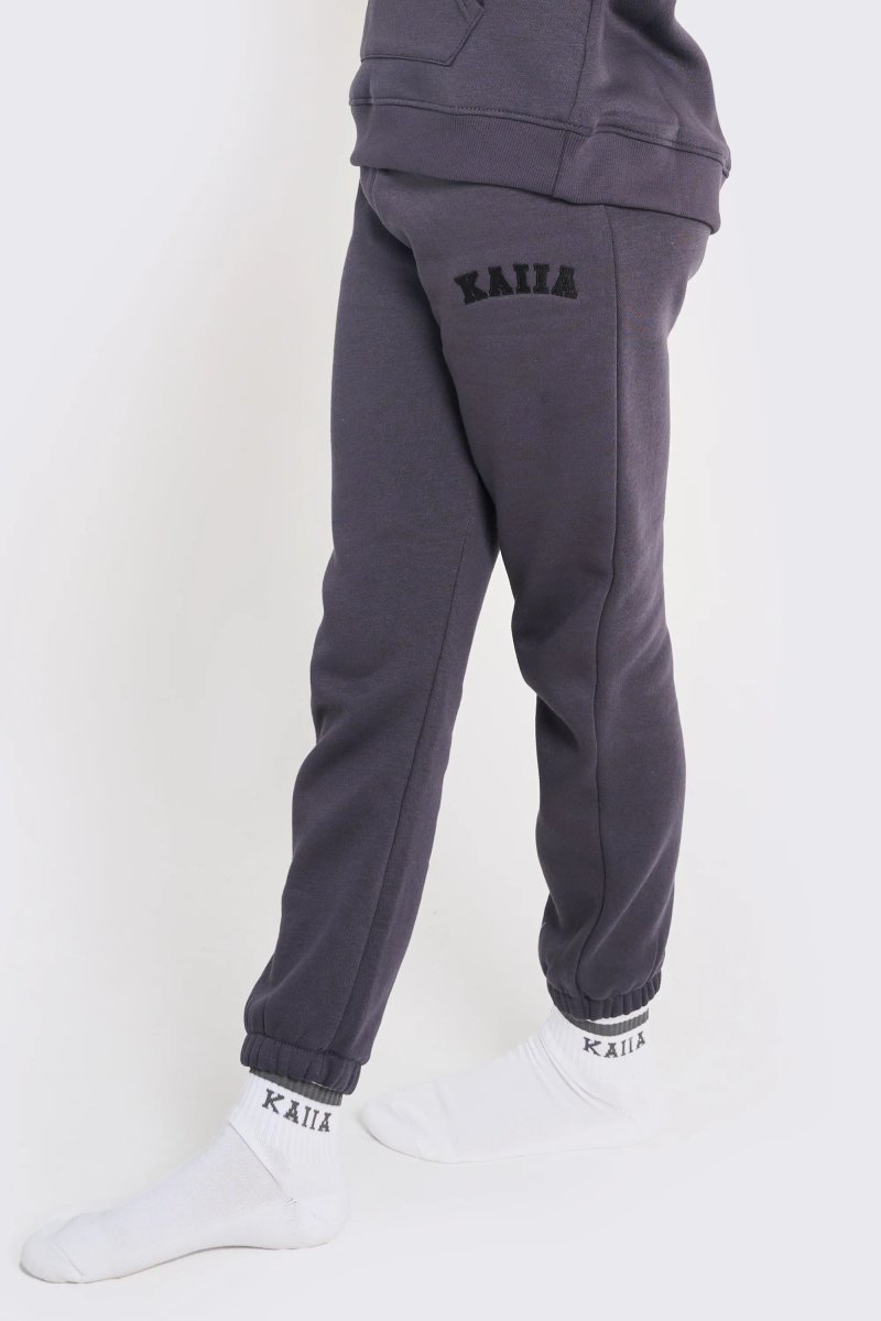 Kaiia Kaiia Kids Cuffed Joggers Dark Grey - 2