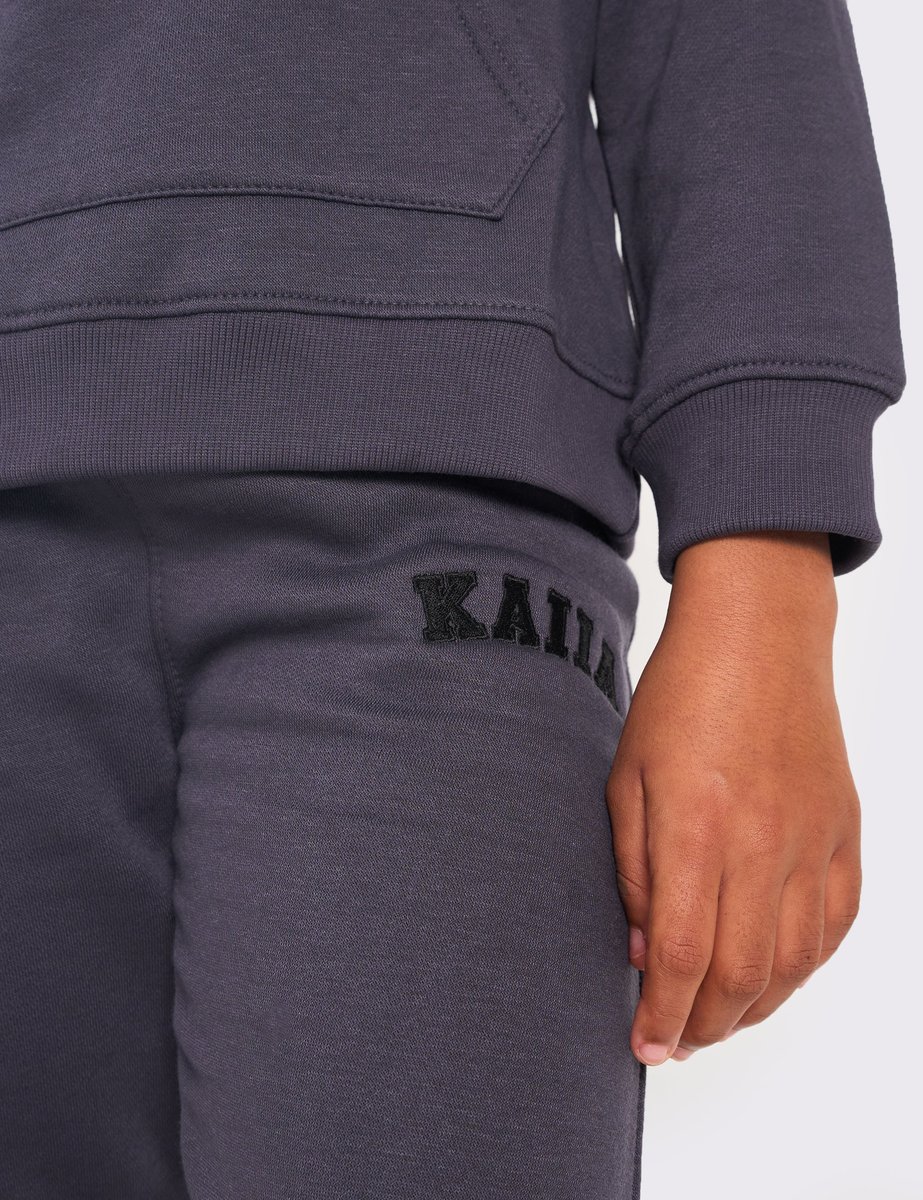 Kaiia Kaiia Kids Cuffed Joggers Dark Grey - 3