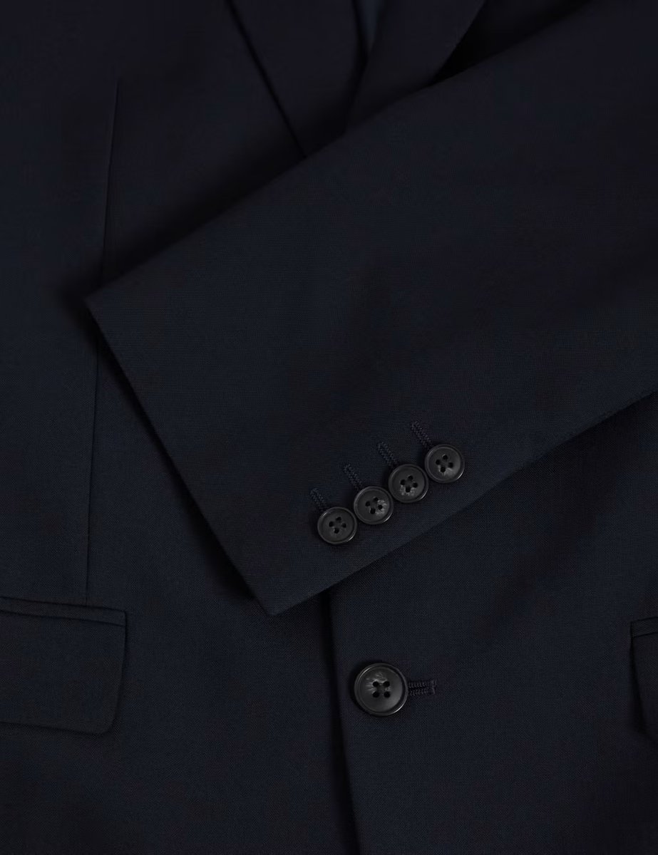 Marks & Spencer M&S Regular Fit Machine Washable Suit Jacket Navy - 2