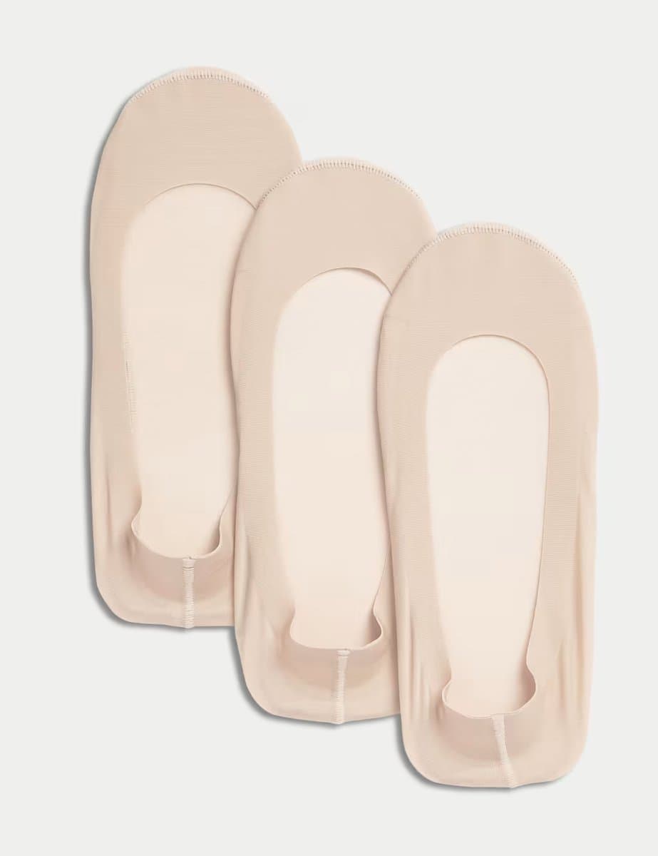 Marks & Spencer M&S 3pk Low Cut Footsies Opaline