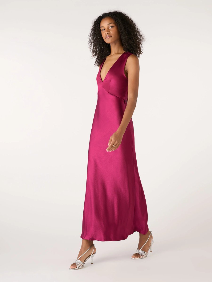 OMNES Nova Dress in Magenta - 3