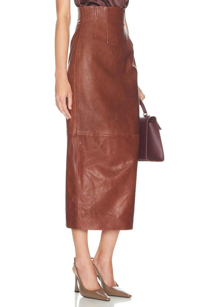 revolve The Svelte Leather Midi Skirt - 2