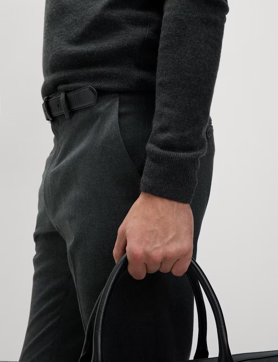 Marks & Spencer M&S Skinny Fit Smart Stretch Trousers Charcoal - 3