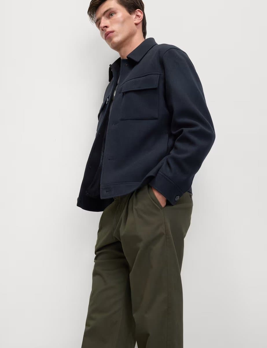 Marks & Spencer M&S Navy Short Jacket with Button Closure