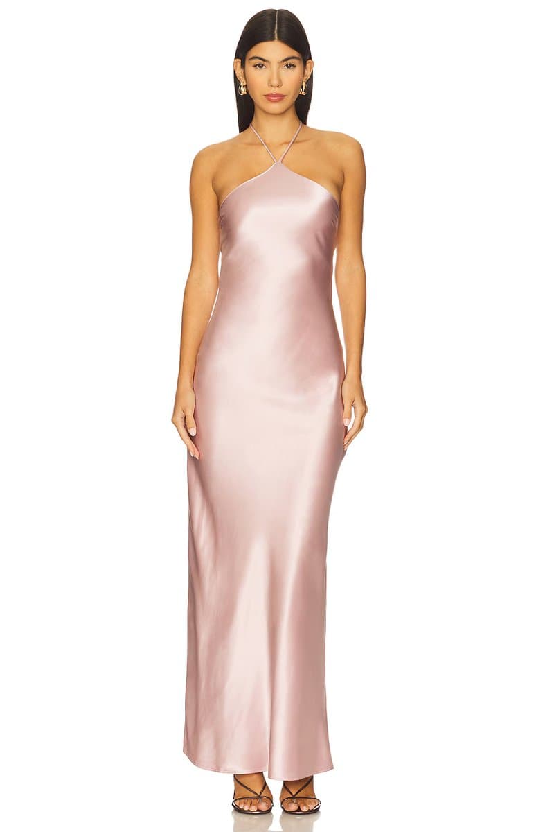 revolve Alisa Satin Maxi Dress