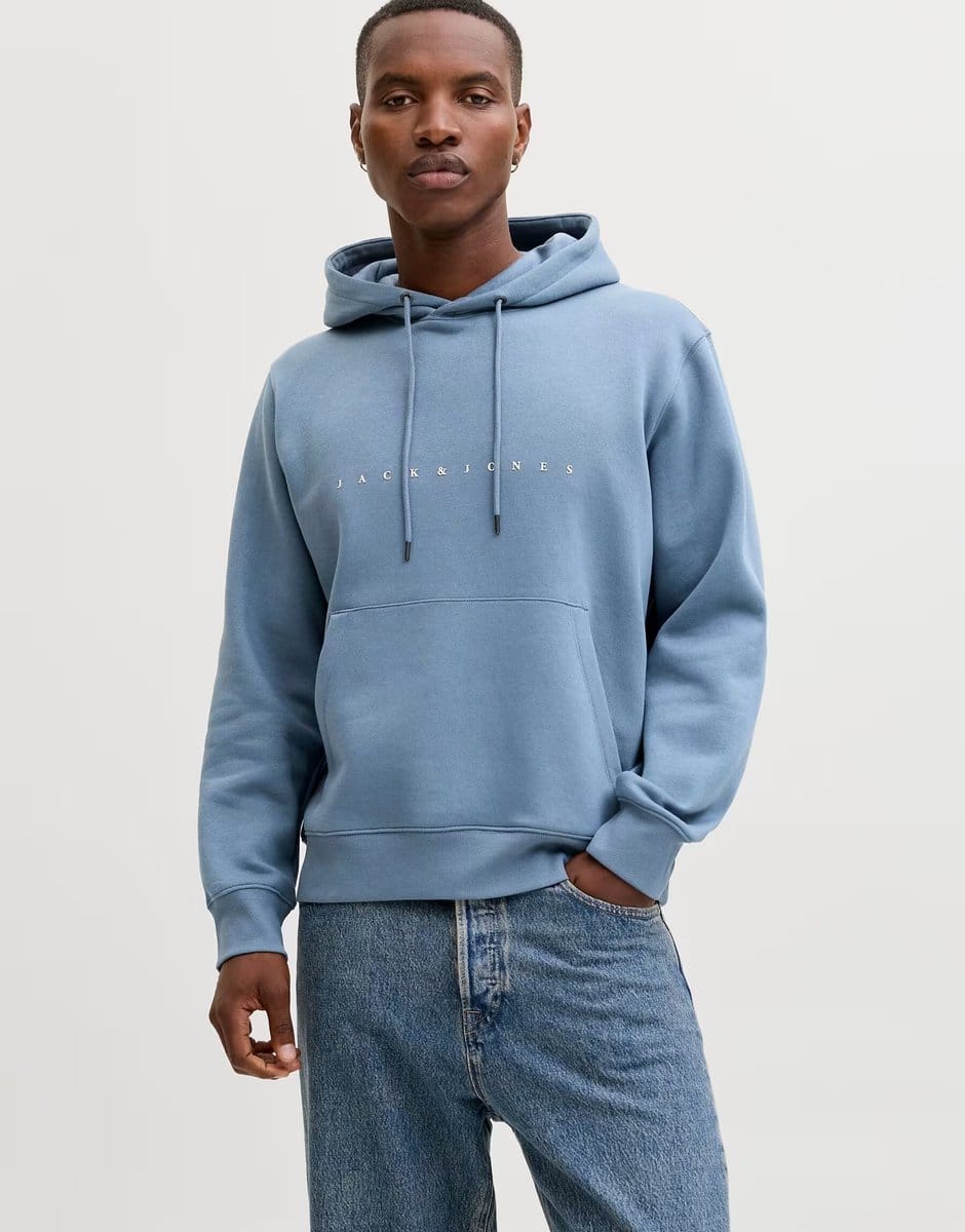 ASOS Jack & Jones Hoodie in dark navy - 1