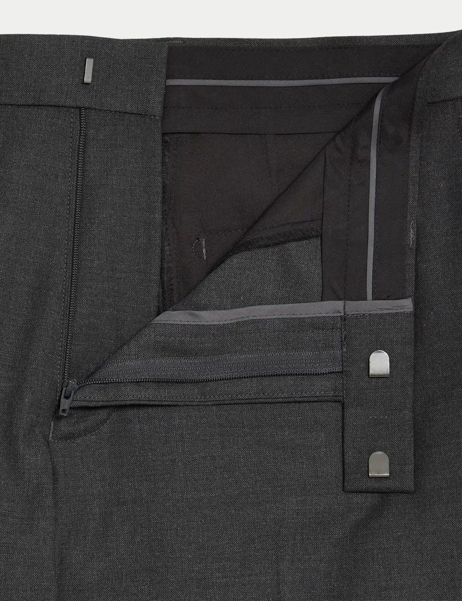 Marks & Spencer M&S Skinny Fit Stretch Suit Trousers Charcoal - 2