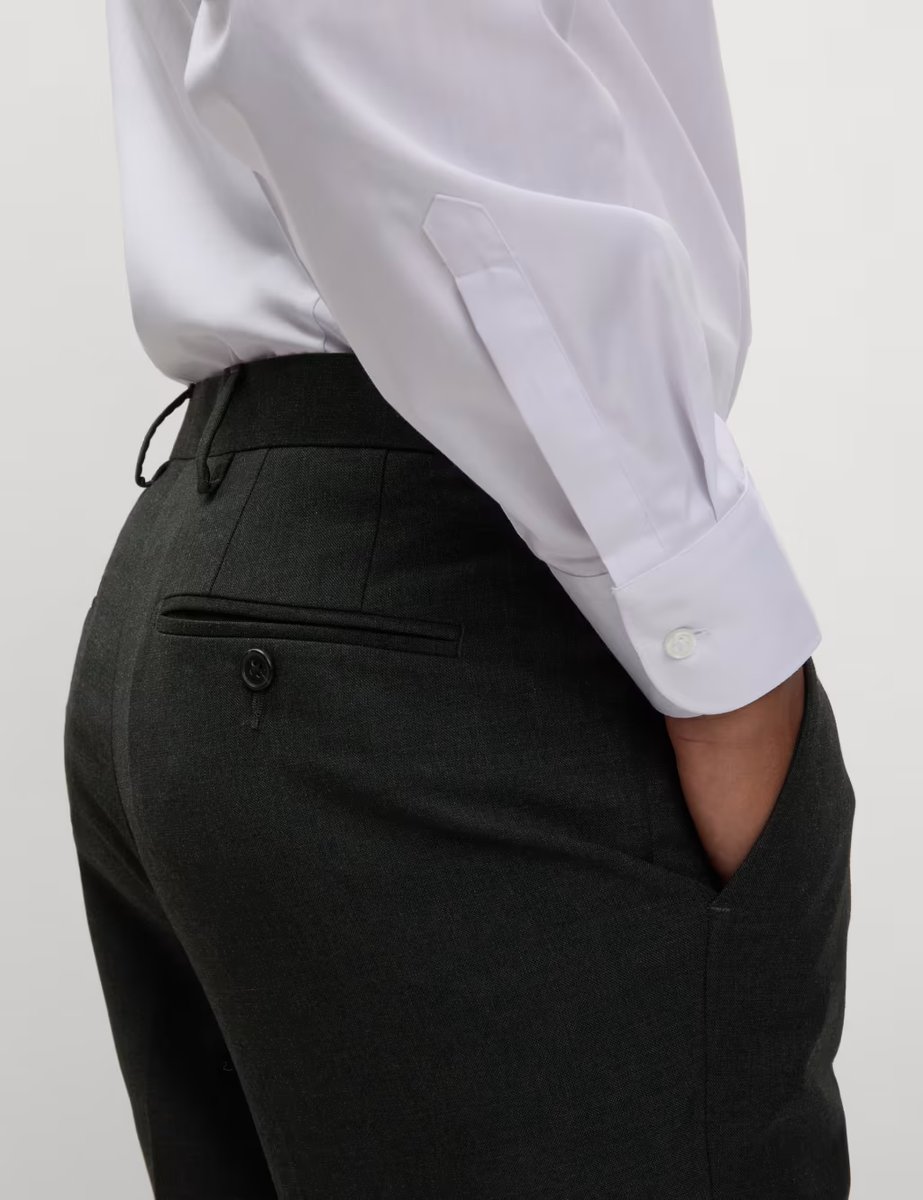 Marks & Spencer M&S Skinny Fit Stretch Suit Trousers Charcoal - 3