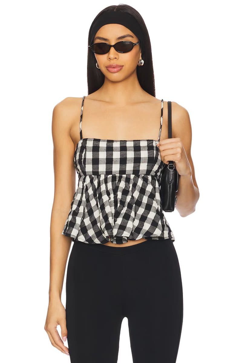 revolve Mia Plaid Tank