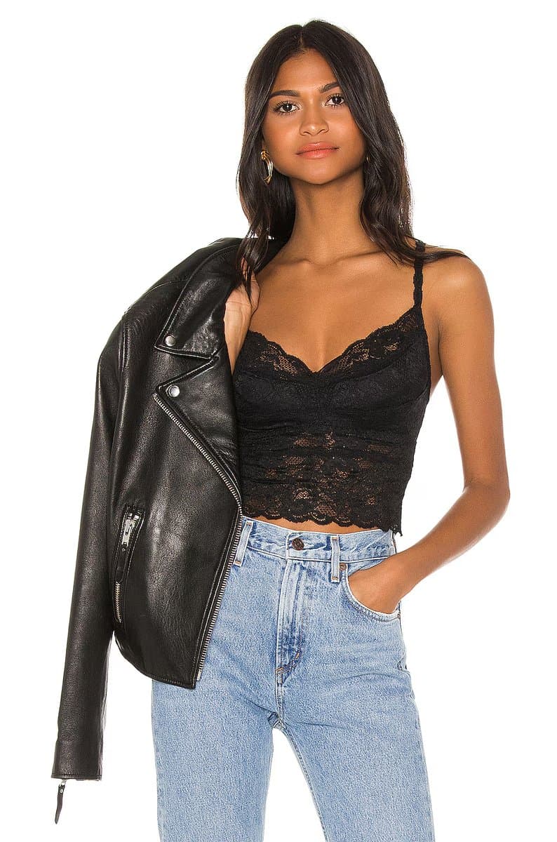 revolve Revolve Cosabella Crop Cami in Black