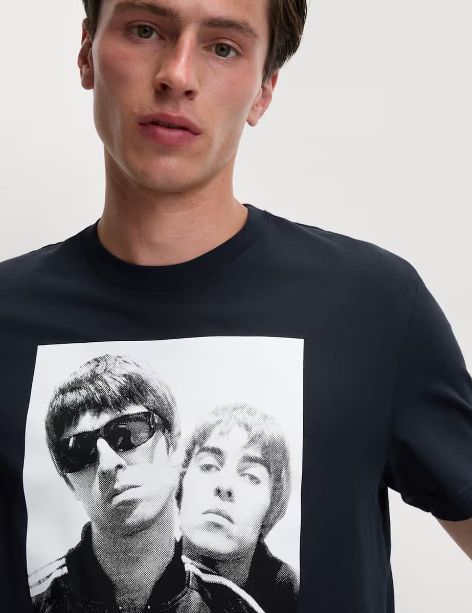 Marks & Spencer M&S Pure Cotton Oasis T-Shirt Navy