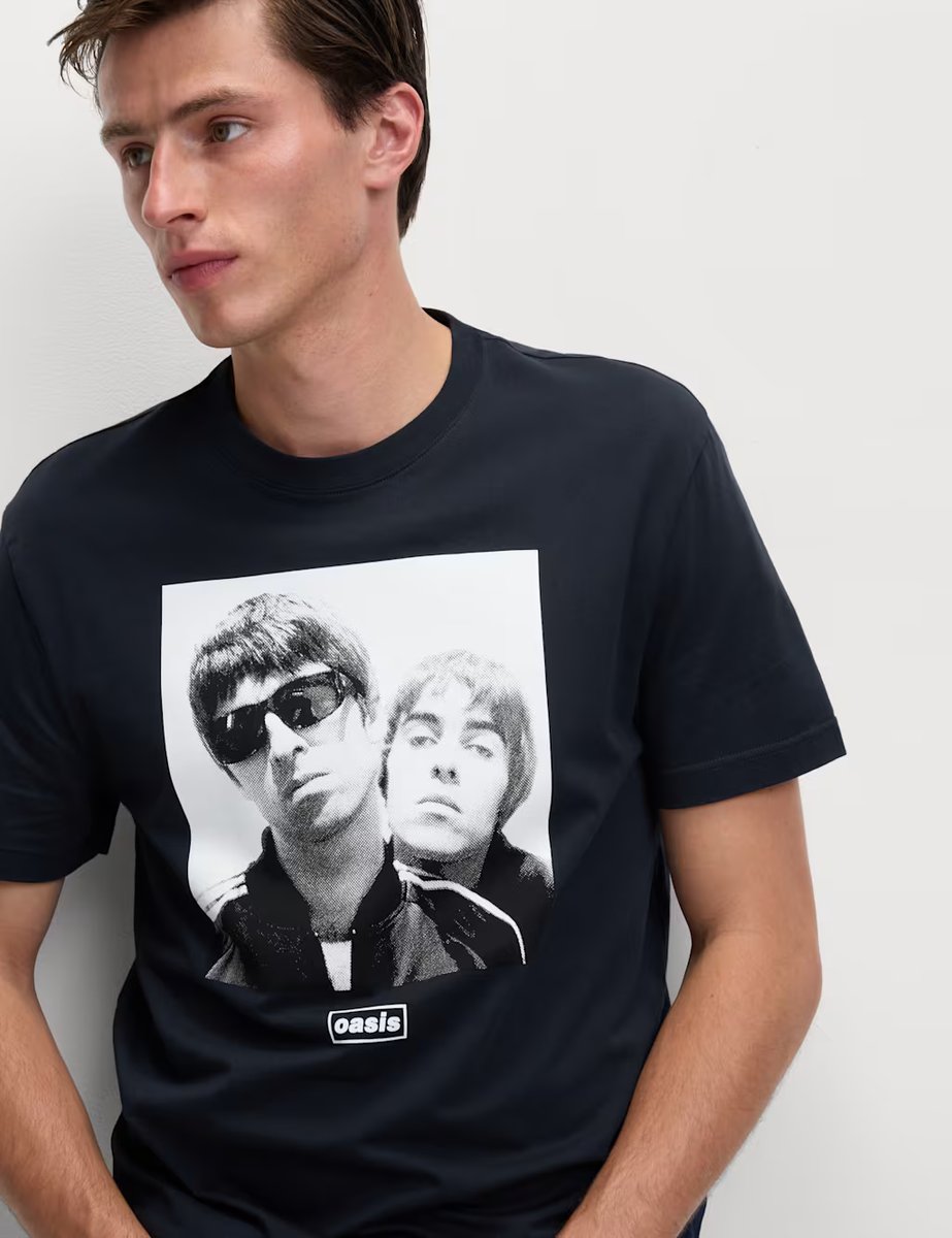 Marks & Spencer M&S Pure Cotton Oasis T-Shirt Navy - 2