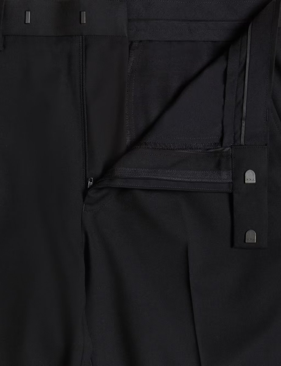 Marks & Spencer M&S Skinny Fit Stretch Ultimate Suit Trousers Black - 2