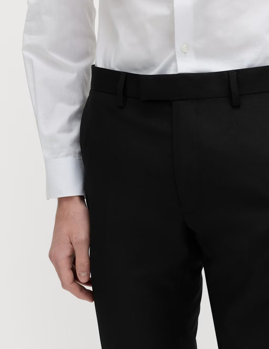 Marks & Spencer M&S Skinny Fit Stretch Ultimate Suit Trousers Black - 3