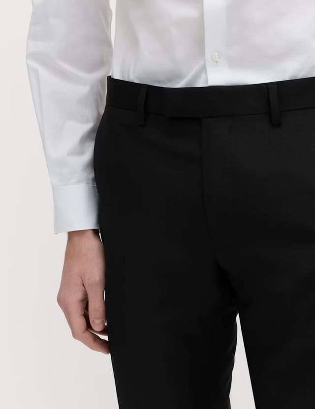 Marks & Spencer M&S Skinny Fit Stretch Ultimate Suit Trousers Black - 3