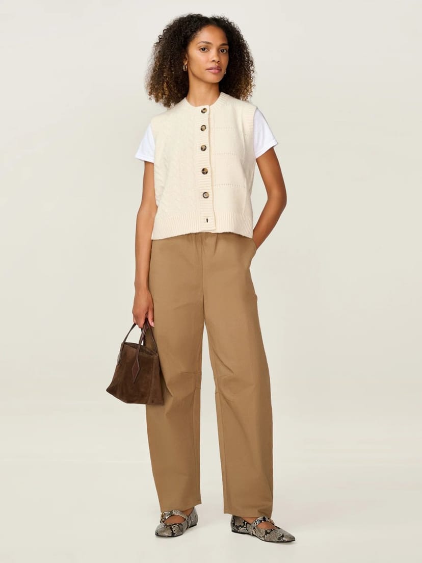 OMNES Matilda Vest in Cream - 1