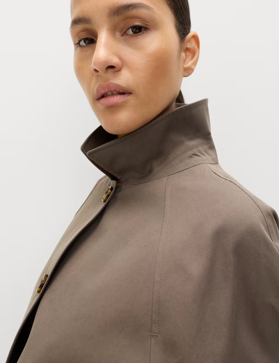 Marks & Spencer M&S Pure Cotton Car Coat Mole - 2