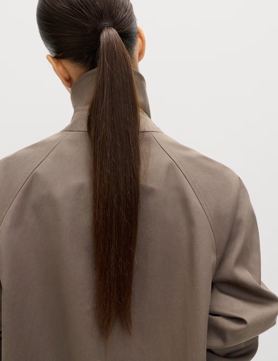 Marks & Spencer M&S Pure Cotton Car Coat Mole - 3