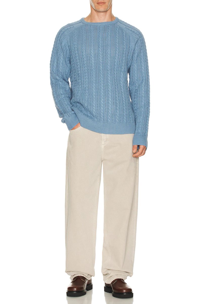 revolve Doheny Pointelle Crew Knit Sweater - 3