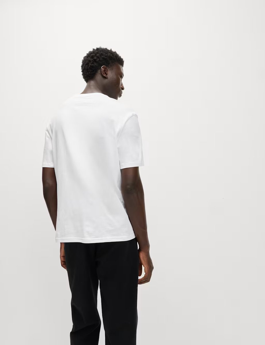 Marks & Spencer M&S Relaxed Fit Pure Cotton T shirt White - 2