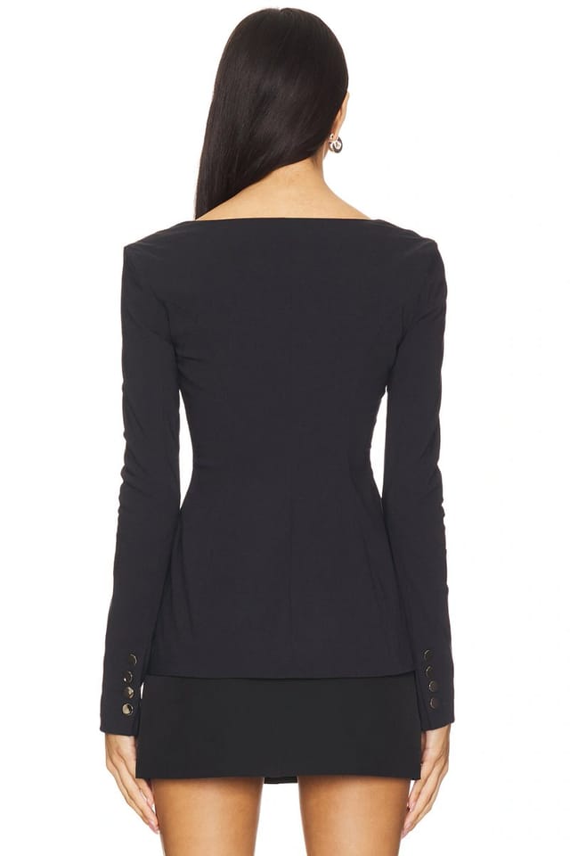 revolve Boatneck Peplum Blazer - 3