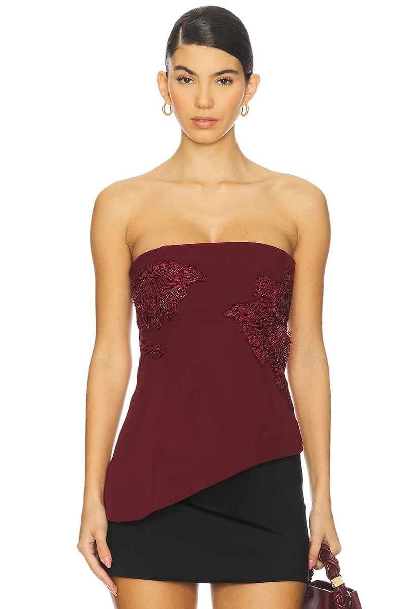 revolve Ardell Beaded Floral Top