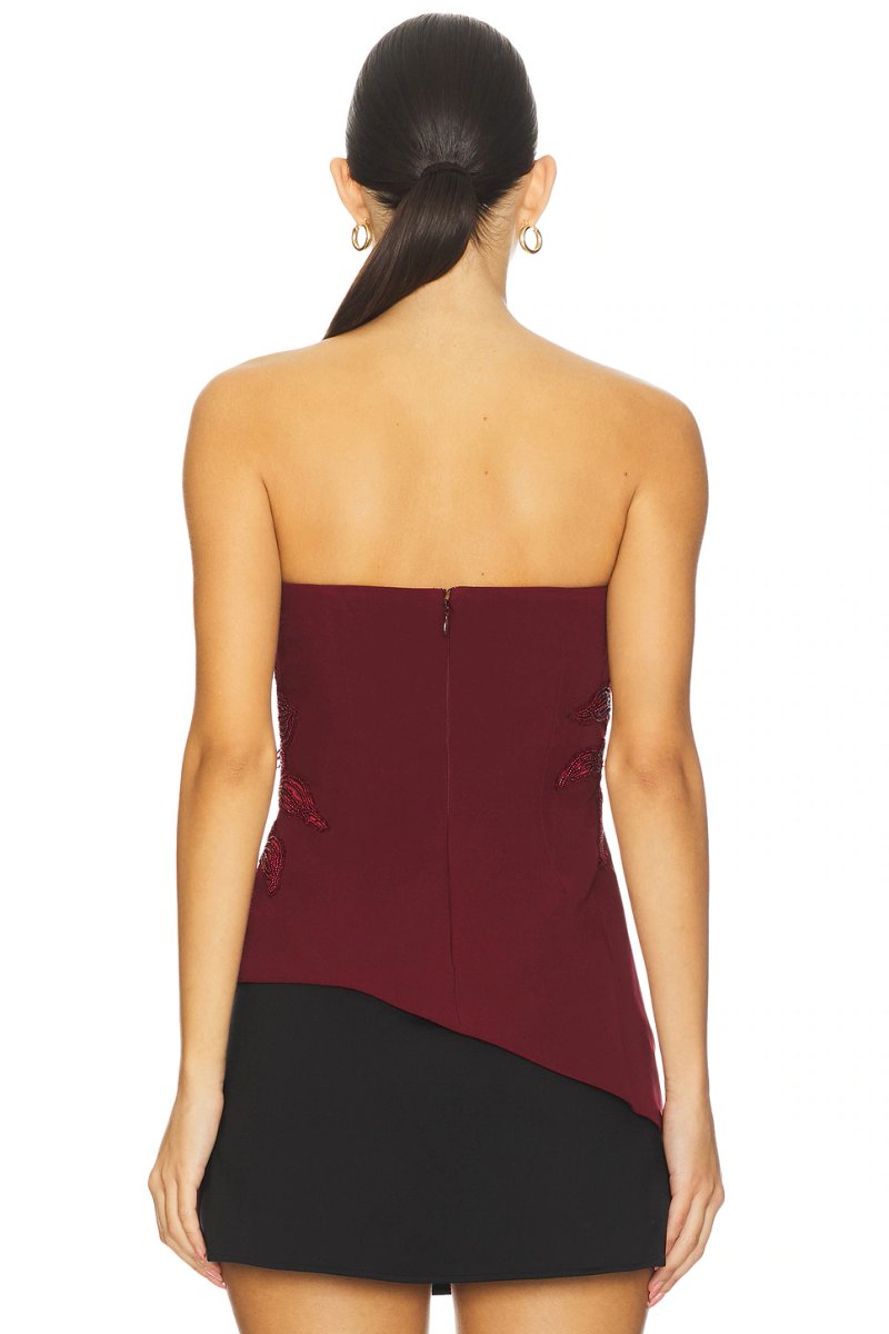 revolve Ardell Beaded Floral Top - 3