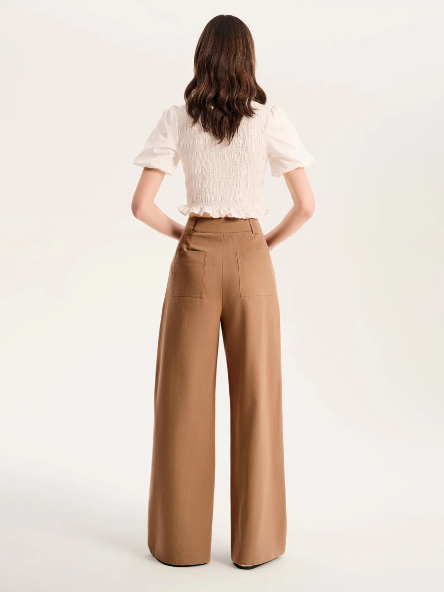 OMNES Clarice Trouser in Tan - 3