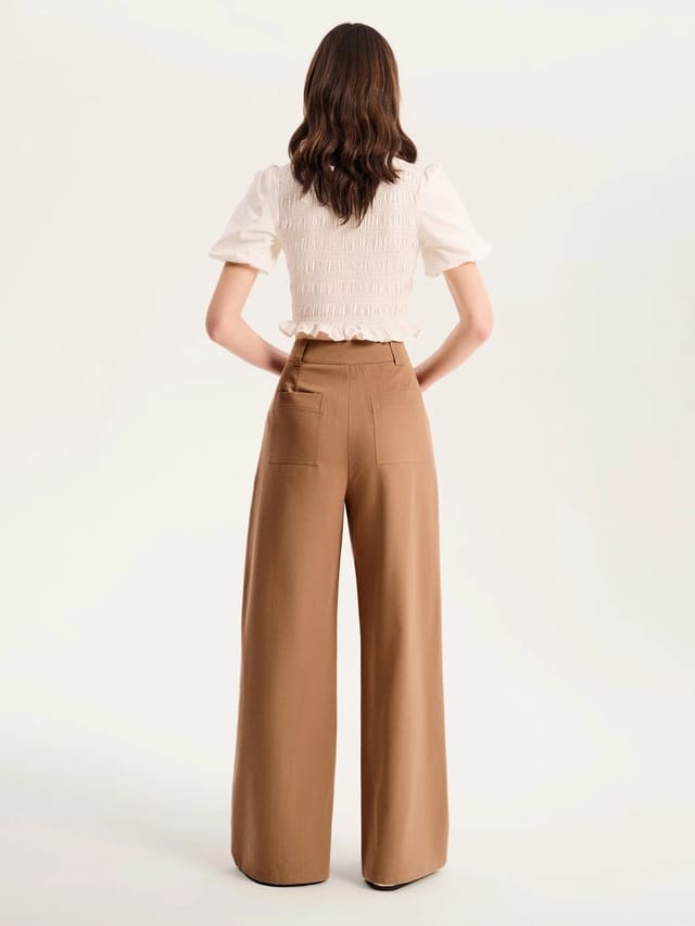 OMNES Clarice Trouser in Tan - 3