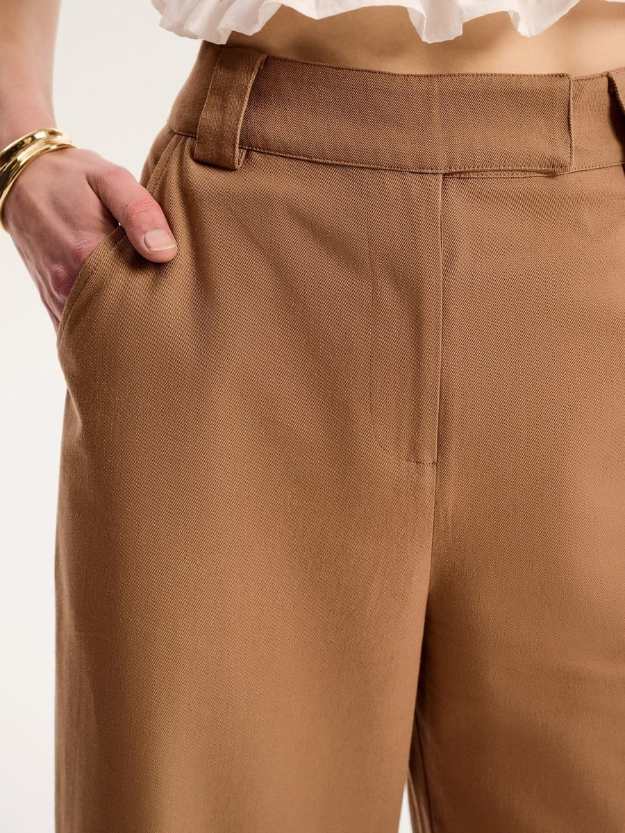 OMNES Clarice Trouser in Tan - 4