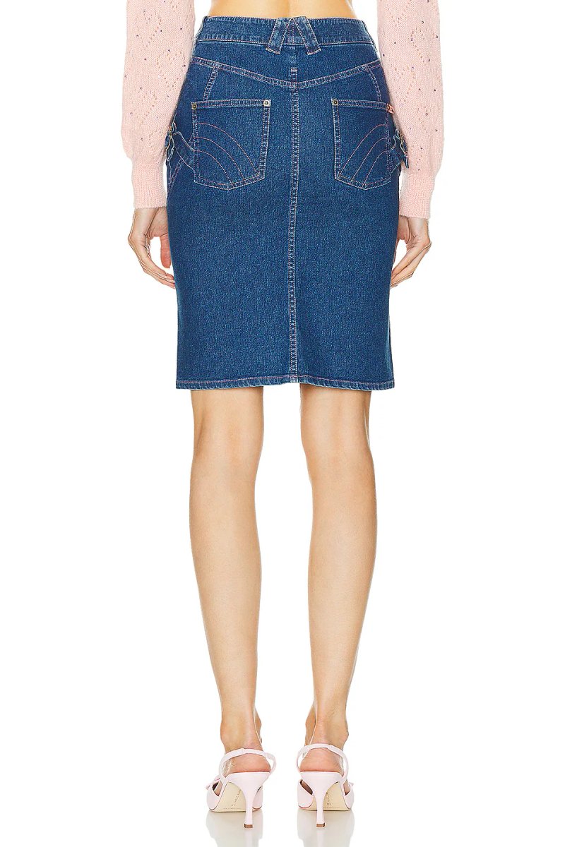 revolve Dior Denim Skirt - 3