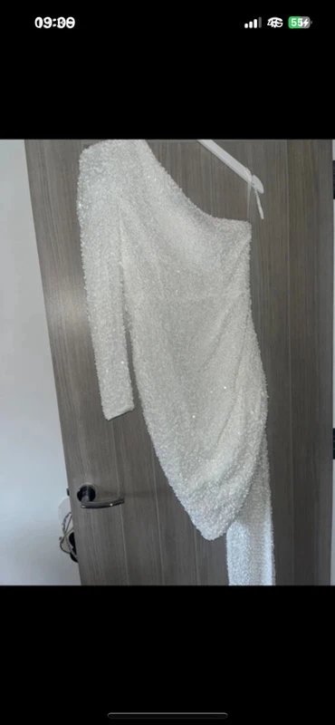 Asos luxe White Sequin Embellished Dress - 2