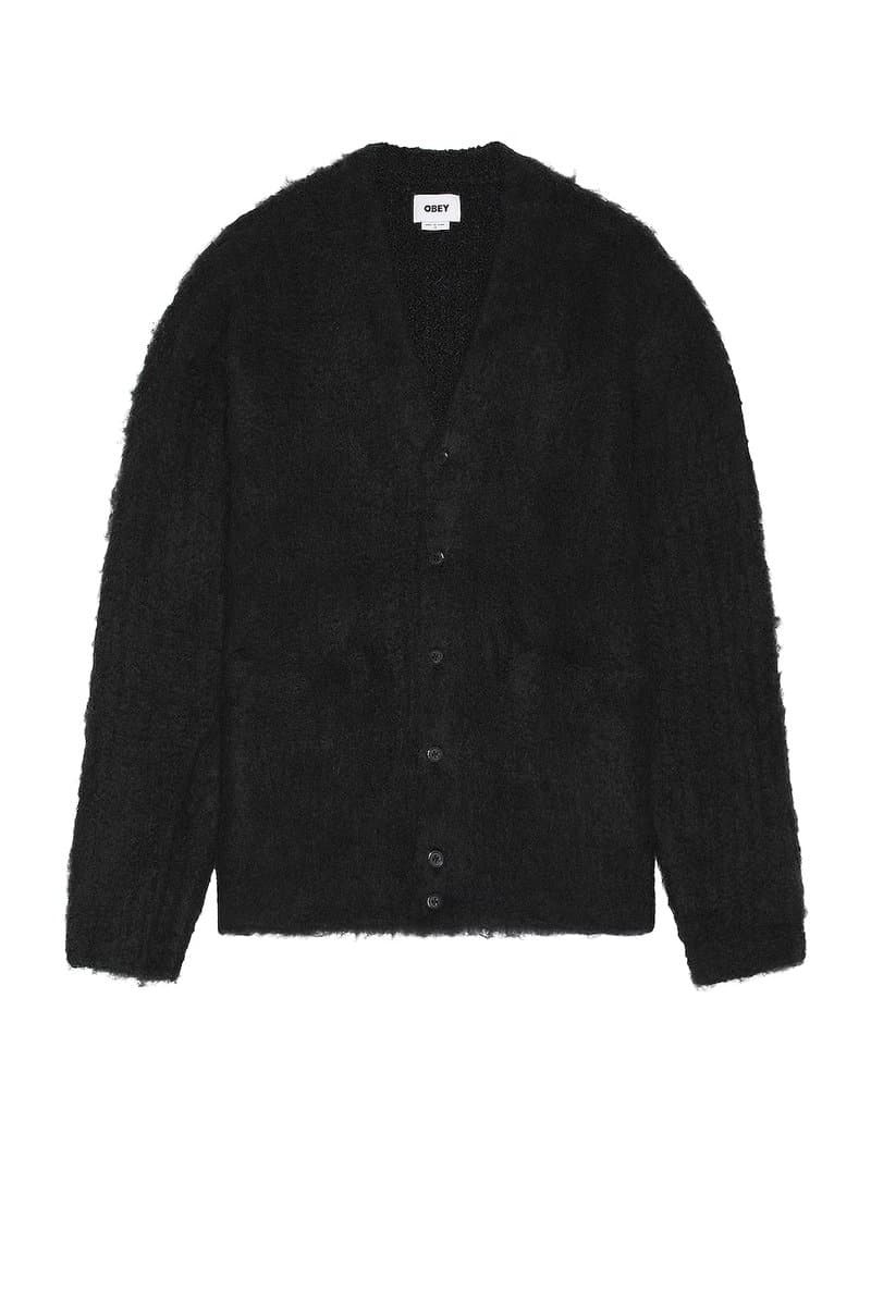 revolve Obey Bold Oversized Cardigan in Black