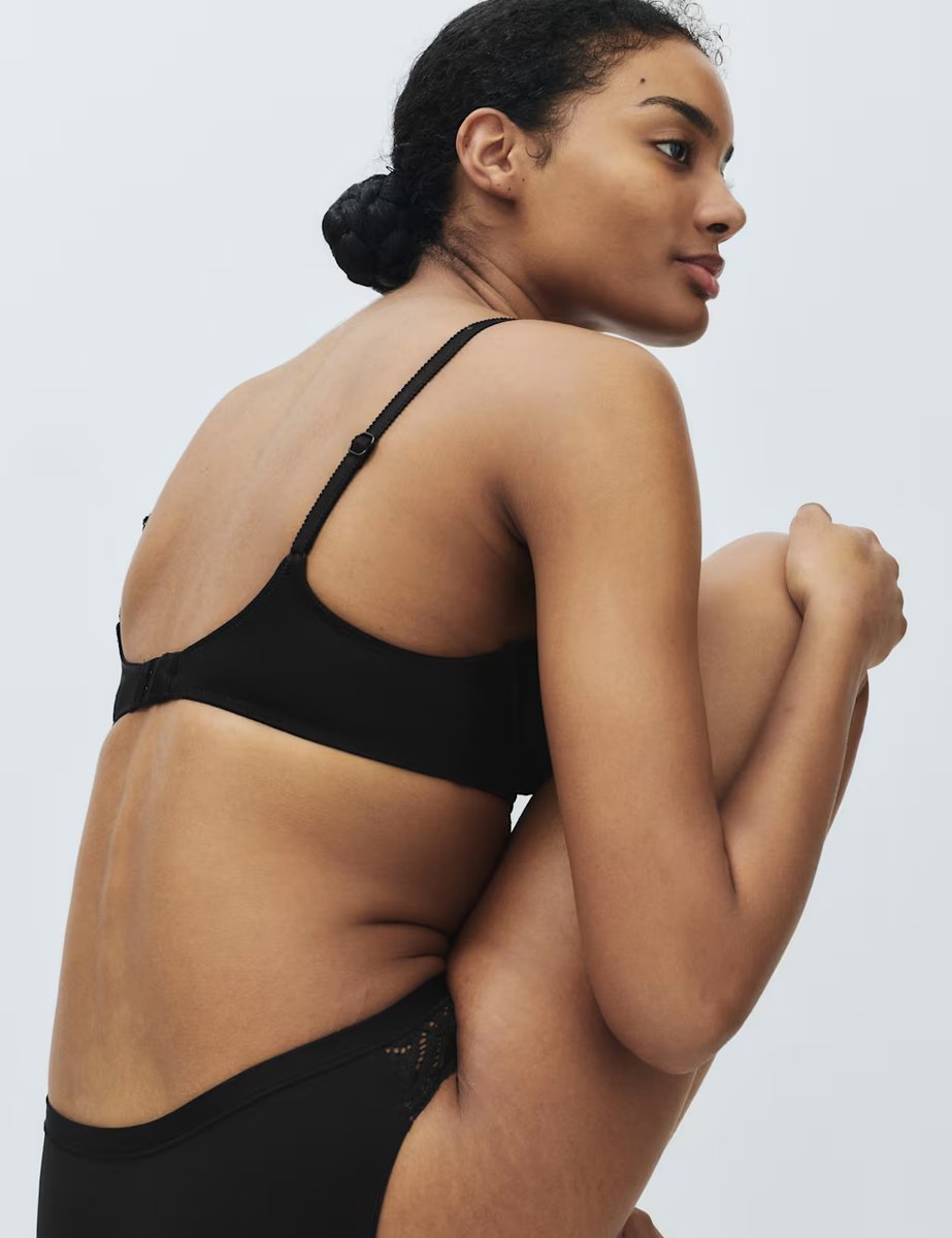 Marks & Spencer M&S 2 Pack Amelia Natural Lift™ Lace Wired Bras (A-E) Black Mix - 3